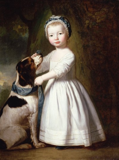 Little Boy with a Dog by George Romney